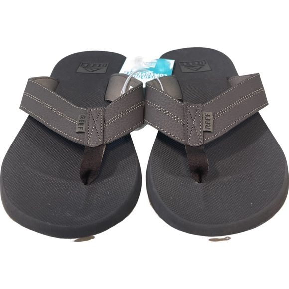 Reef Mens Element TQT Flip Flop Sandals Brown Size 13 - Picture 2 of 6